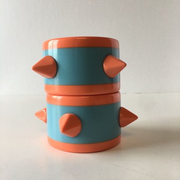 Extra Dimensional Spikes Resin Bangle Bracelet Contemporary Funky Unique Jewelry - Picture 6 of 10